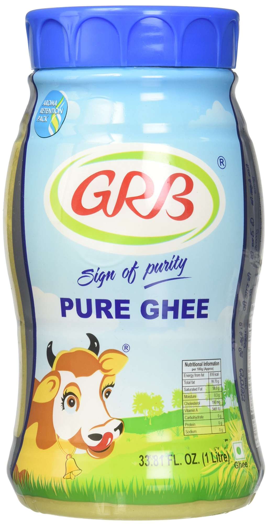 81KKXeAJ75L-1.jpg GRB Pure Ghee 1 Litre - Image 1